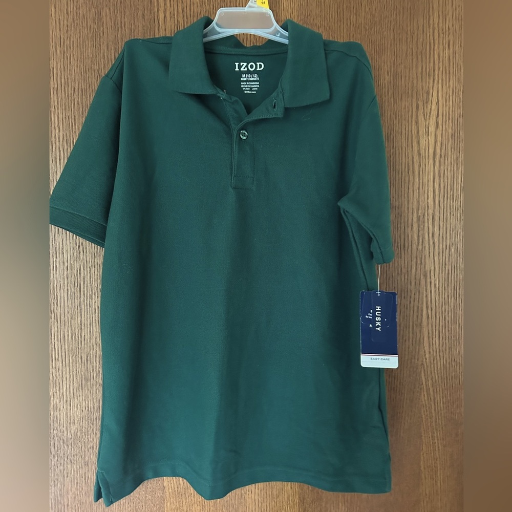 NWT Izod Huskey Polo in Green size Medium (10-12)